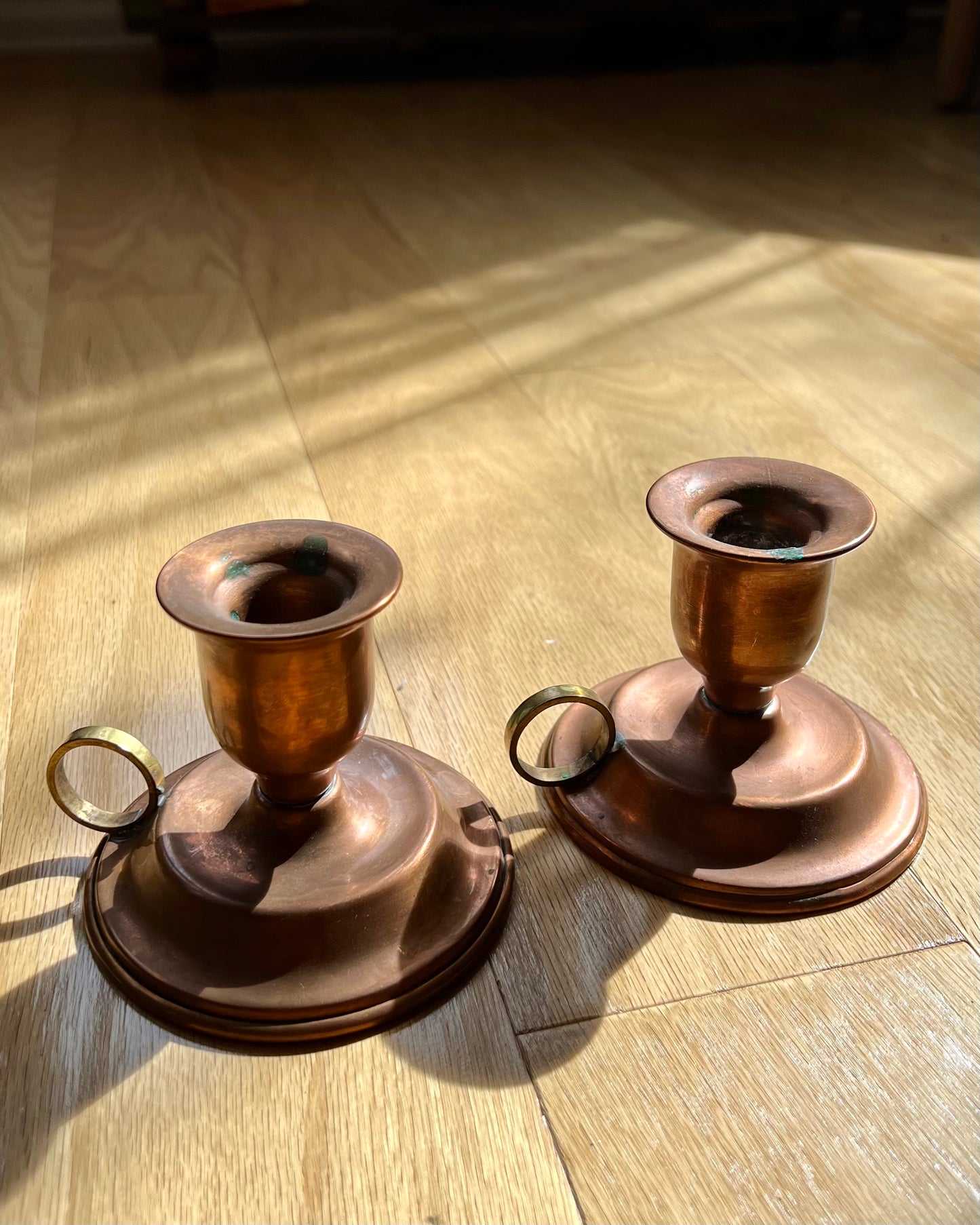 Copper Candlestick Holders