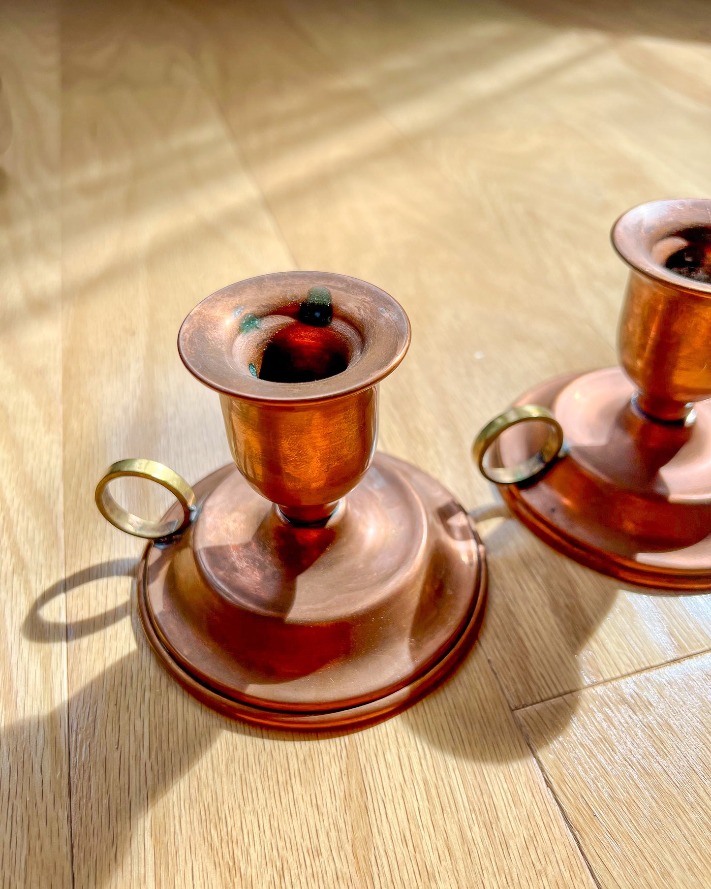 Copper Candlestick Holders
