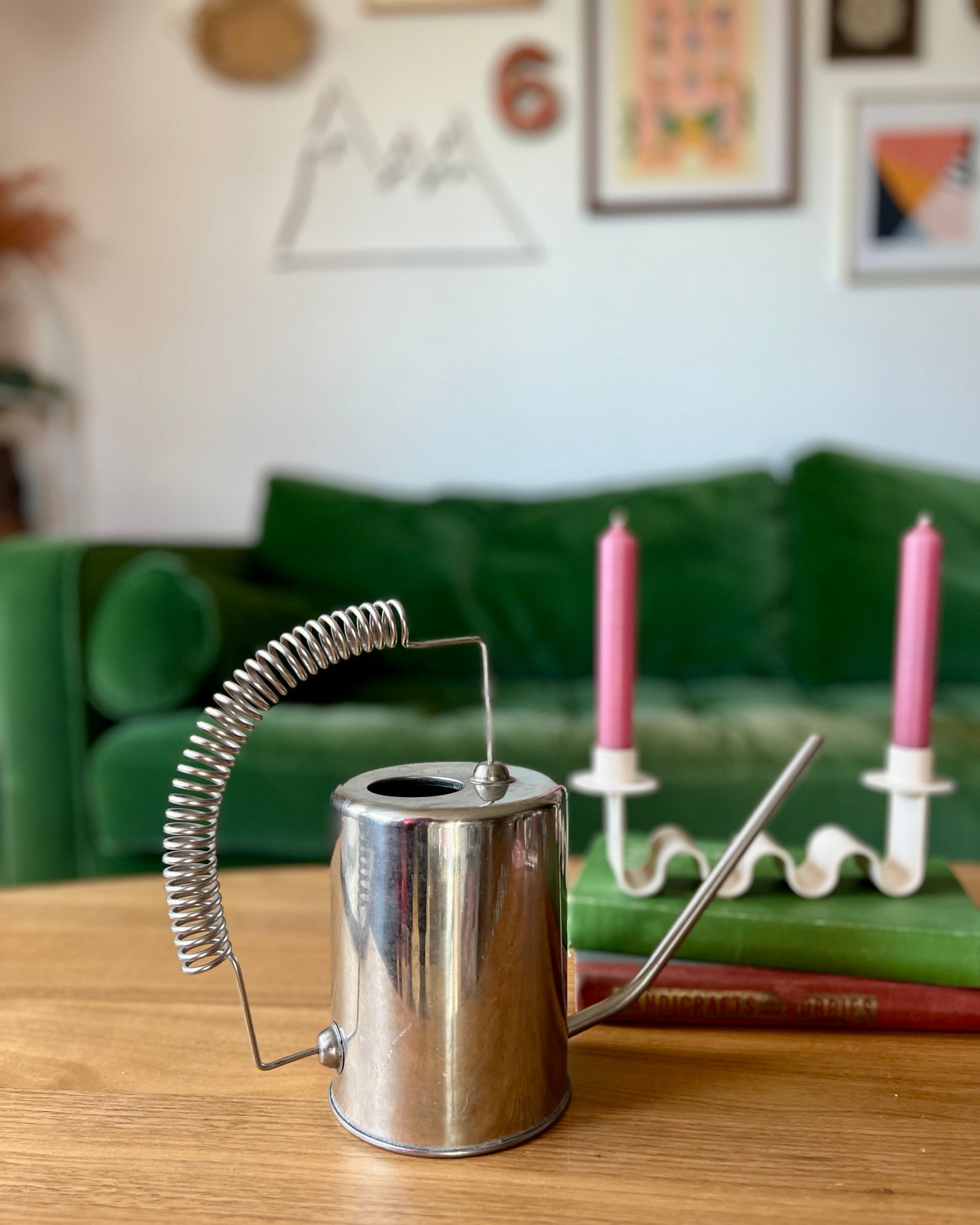 Vintage chrome watering can