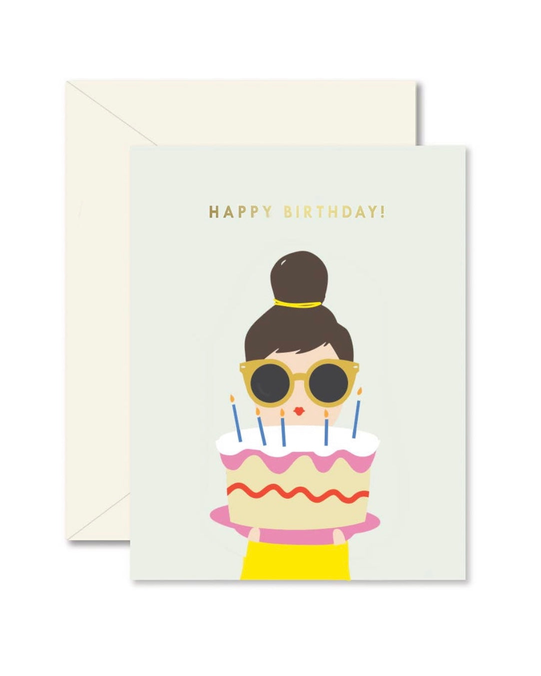Birthday Cake Lady Cards - Set of 8