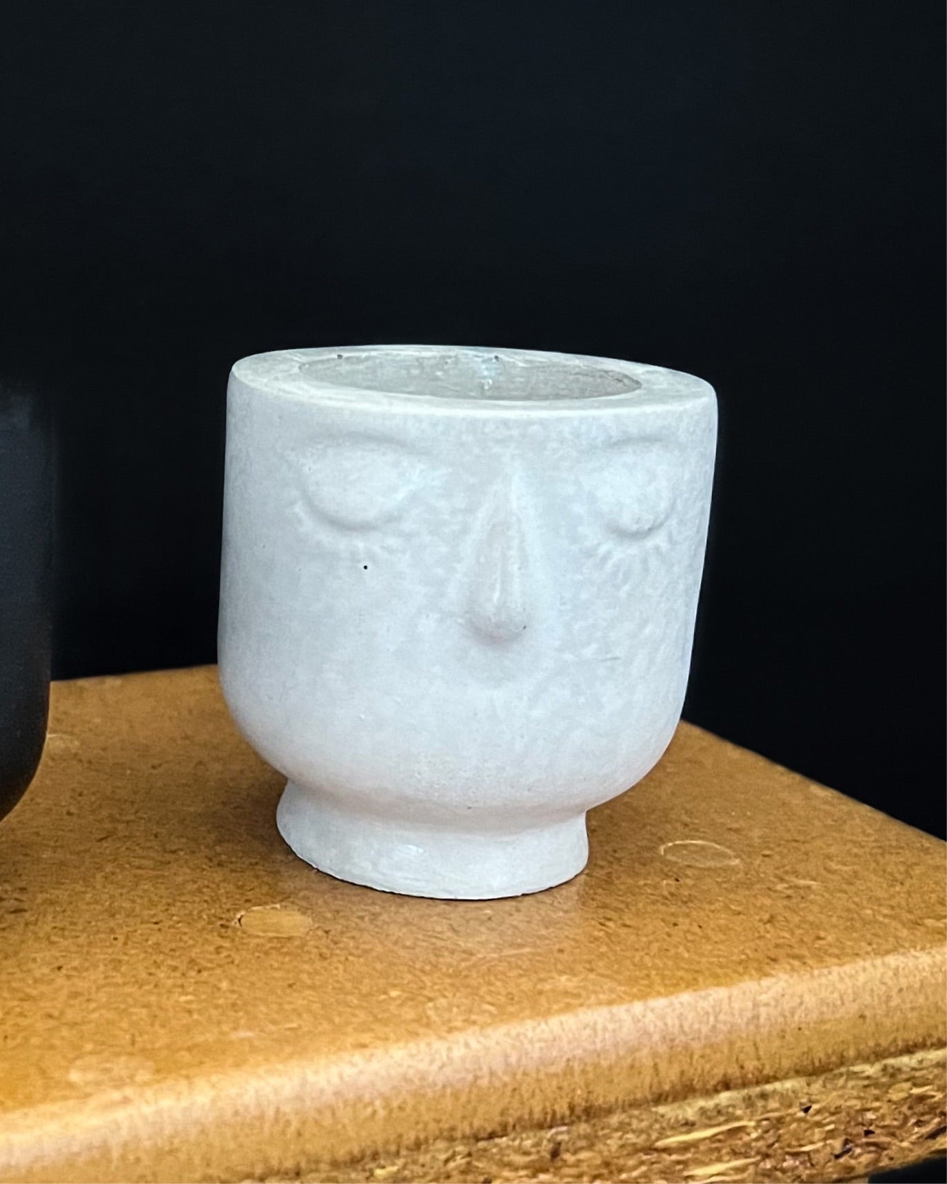 Mini Concrete Face Planter