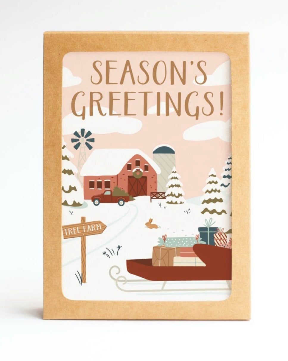 Season’s Greetings Tree Farm Cards - Set of 10
