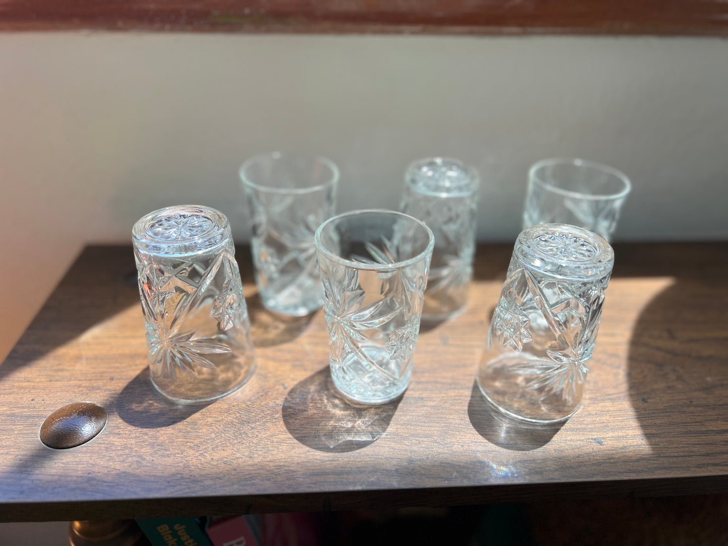 Vintage Anchor Hocking starburst glasses - Set of 6