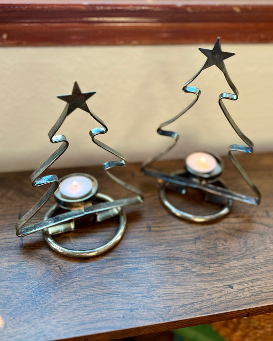 Tree Candle Holder | Set of 2