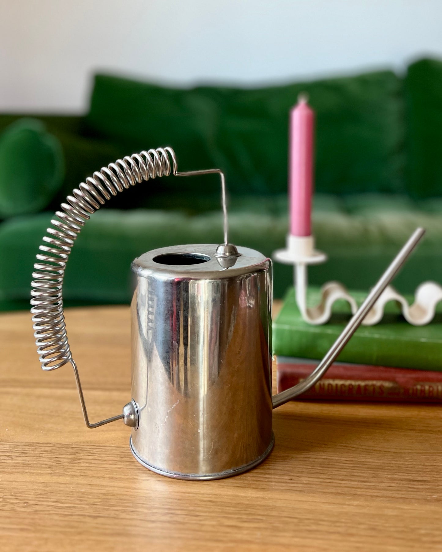 Vintage chrome watering can
