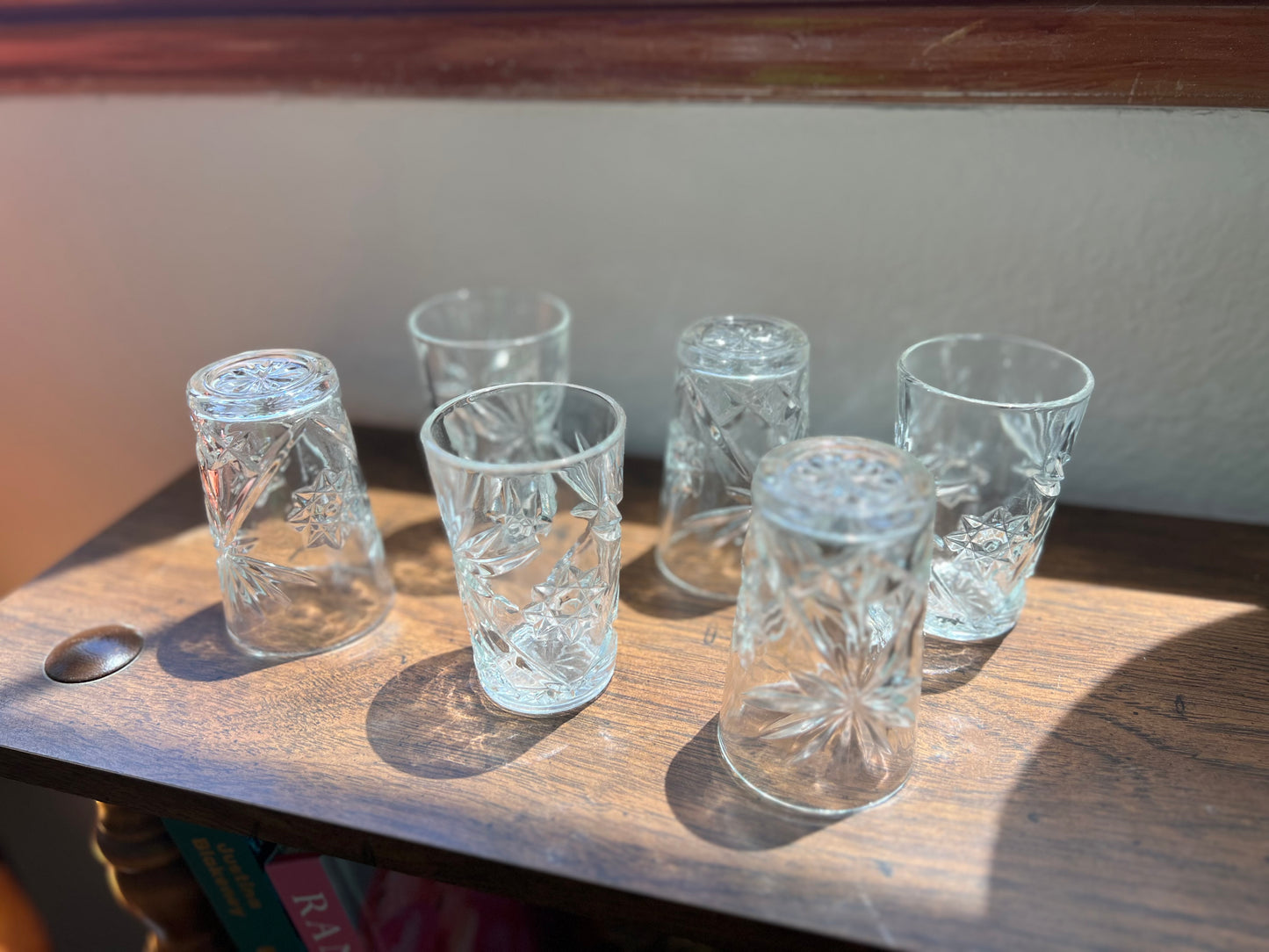 Vintage Anchor Hocking starburst glasses - Set of 6