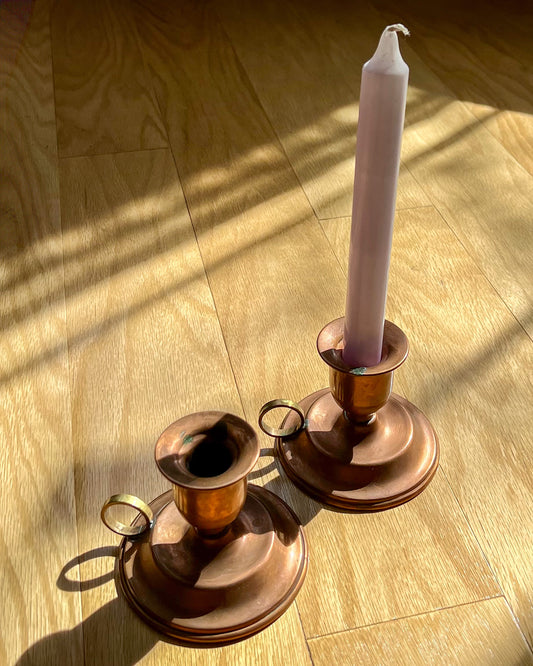 Copper Candlestick Holders