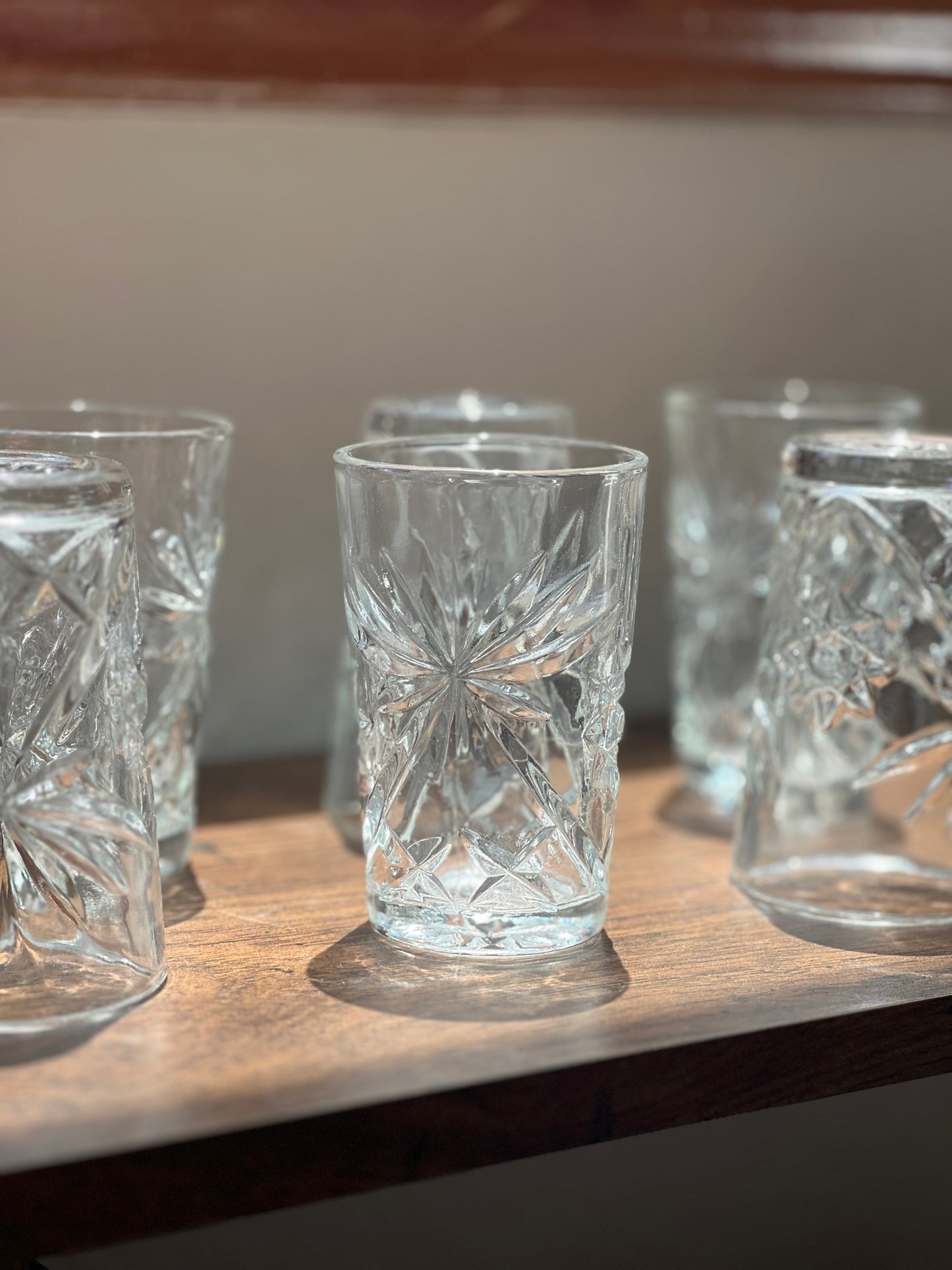 Vintage Anchor Hocking starburst glasses - Set of 6