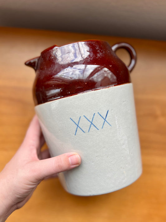 Western Stoneware Crock Pitcher
