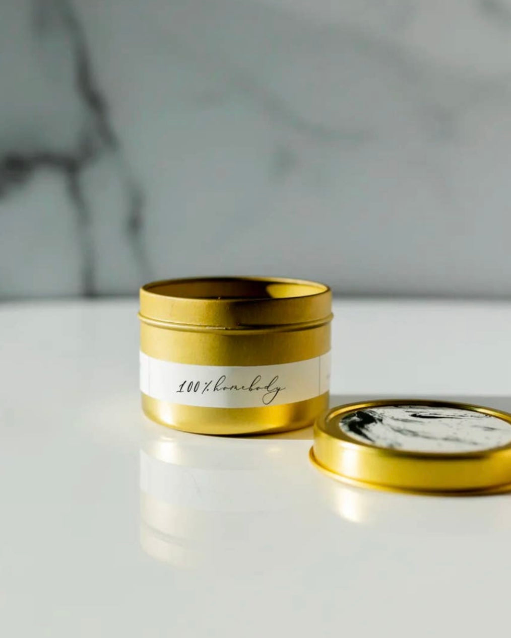 Gold Travel Tin Candle