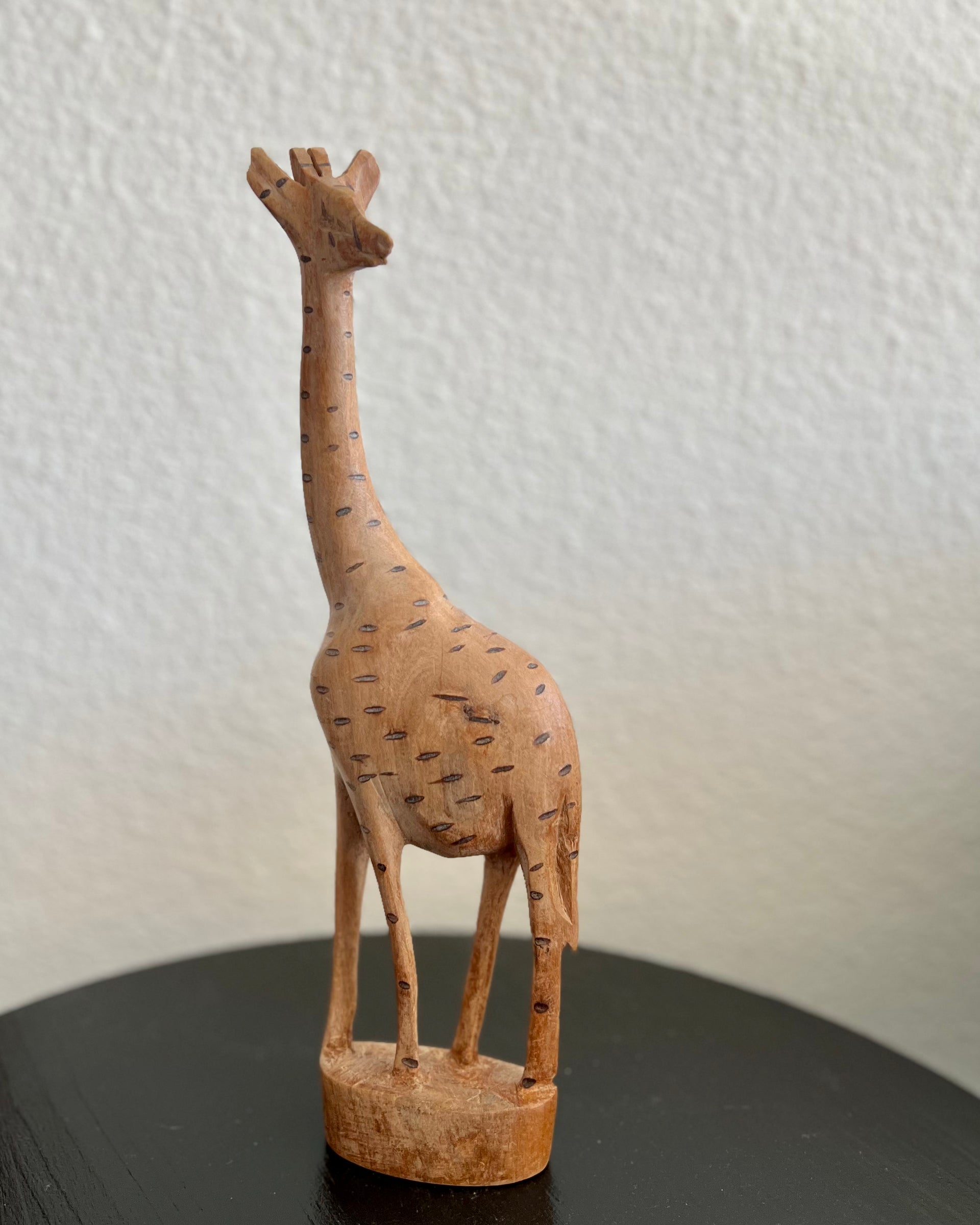 Vintage wood figurine giraffe newest 70s