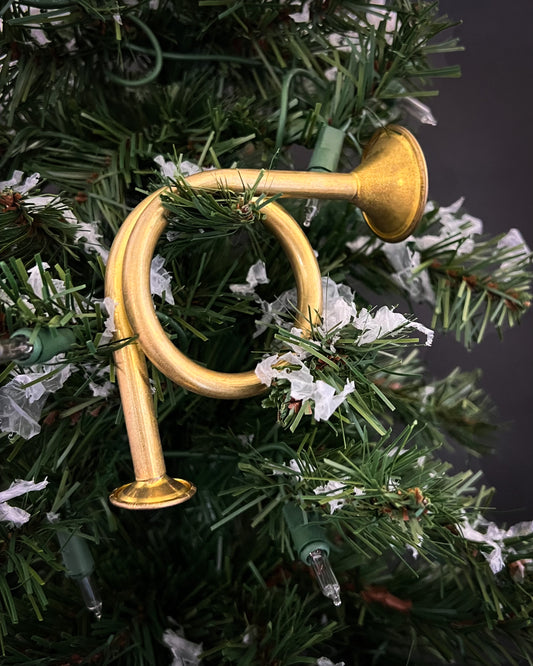Small Brass Horn Ornament