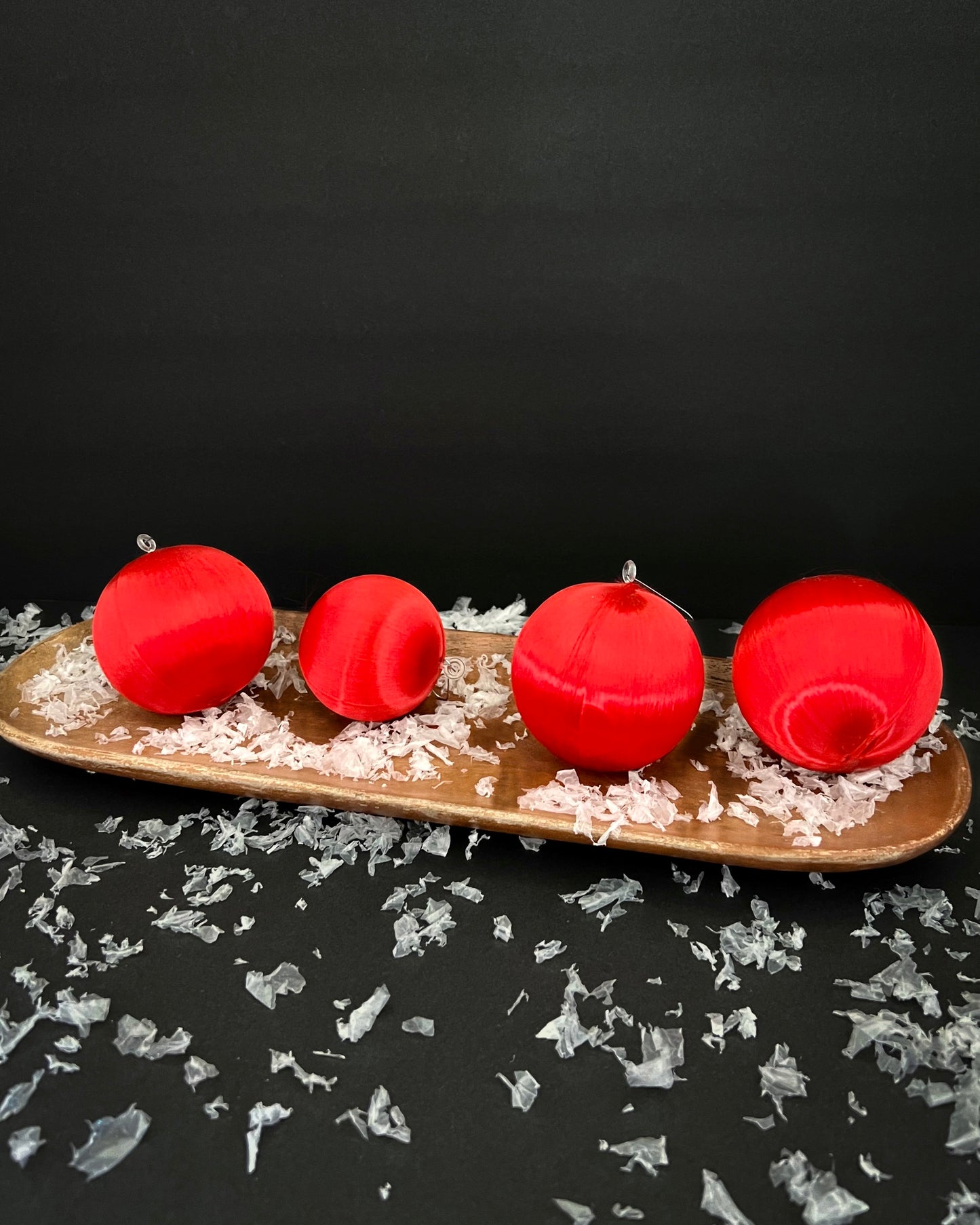 Red Ornaments | Set of 4
