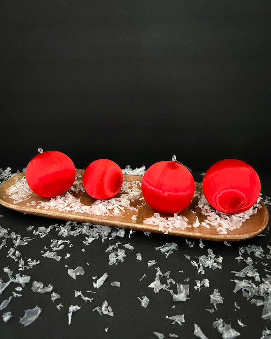 Red Ornaments | Set of 4