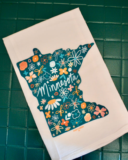 Minnesota Floral Towel